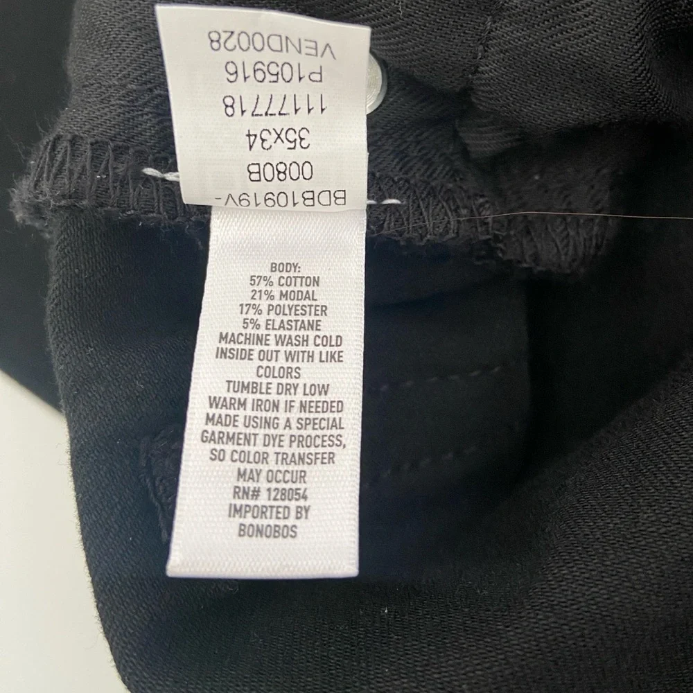 BONOBOS Premium 4-Way Stretch Jeans NWT size 34/35 - Picture 7 of 8